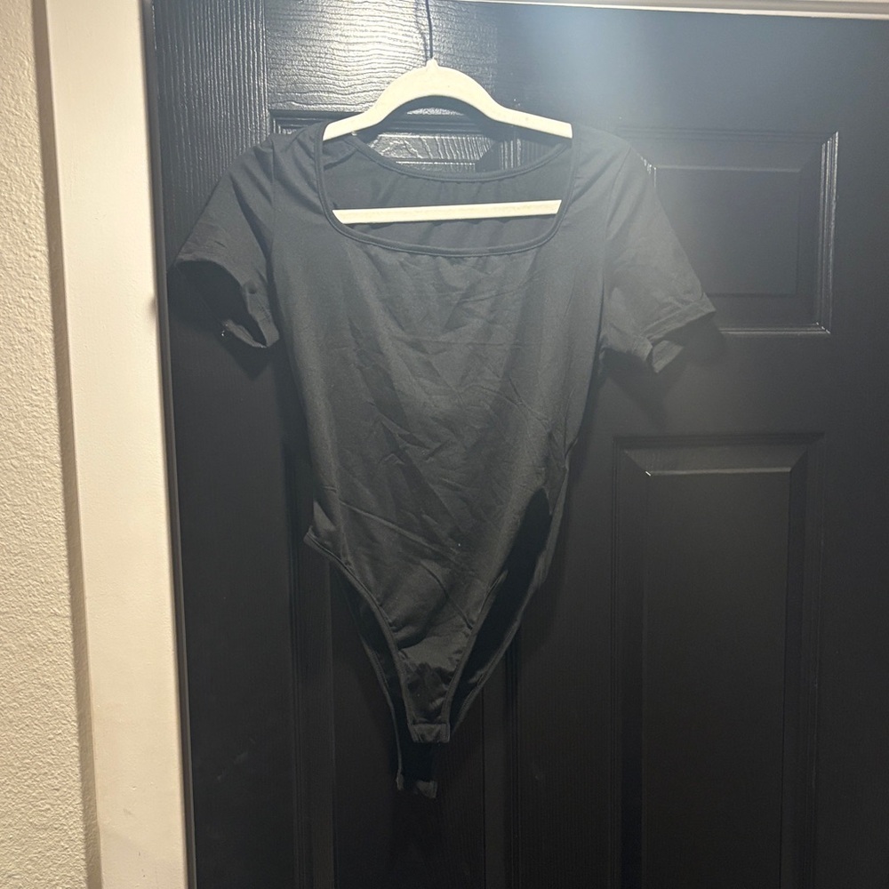 Black Short Sleeve Bodysuit